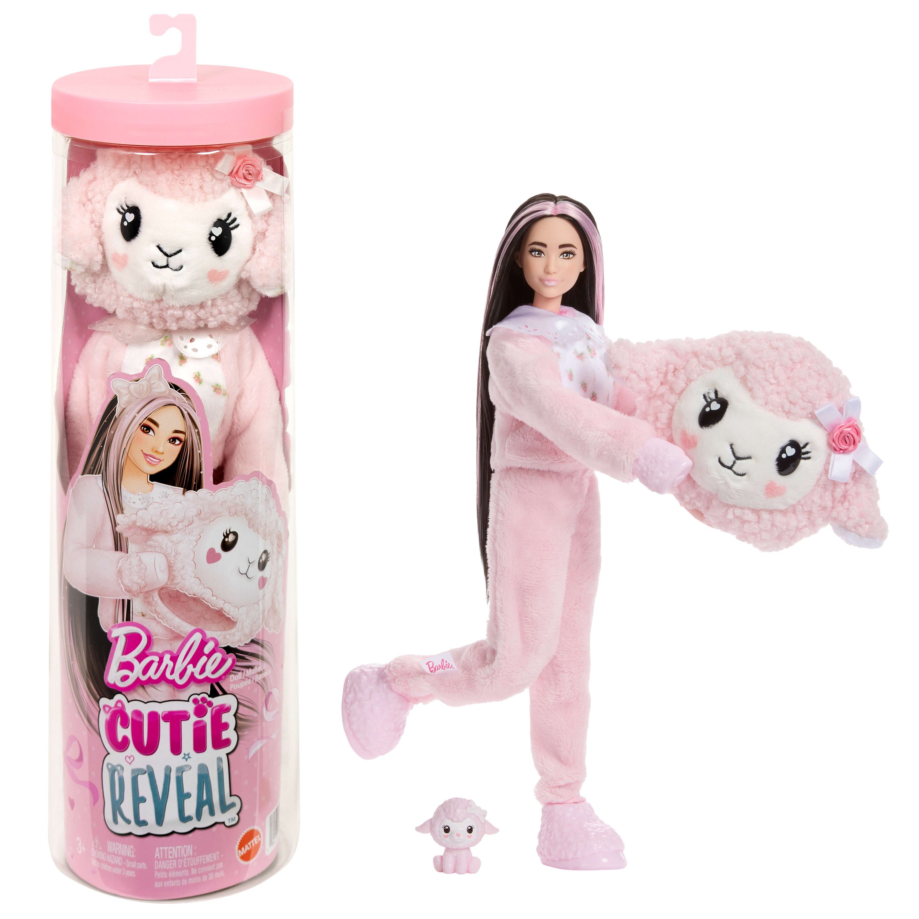 Barbie Anziehpuppe Barbie Cutie Reveal Sweet Bows - Pinkes Lämmchen