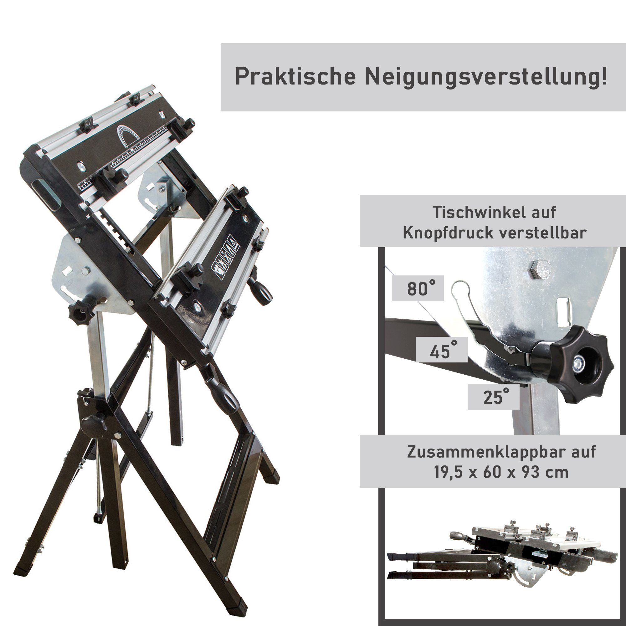 Lemodo Werkbank Profi-Werkbank aus Metall, klappbar, günstig online kaufen