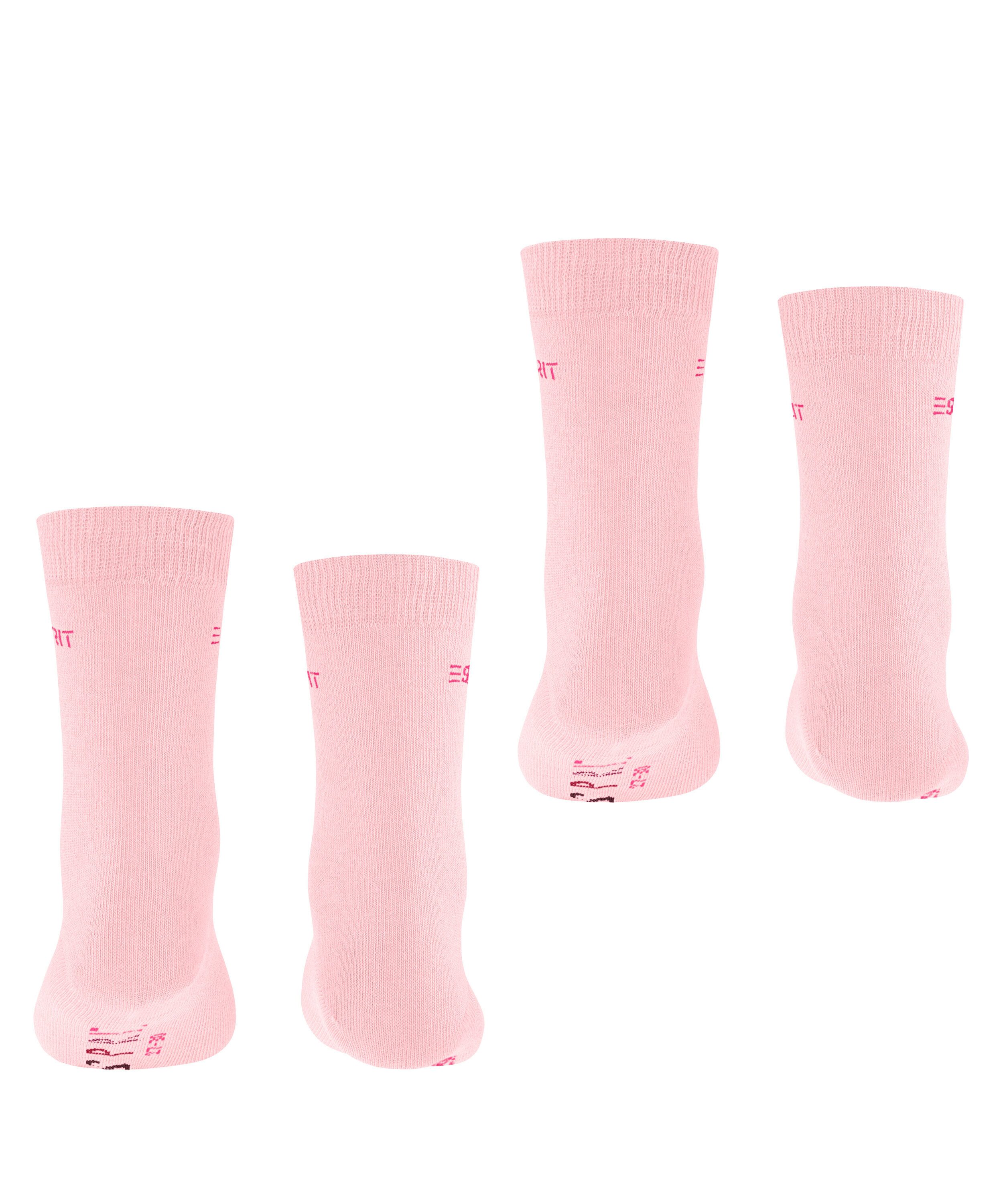 Esprit Socken Foot Logo (2 Paar) kurz, verstärkt, hochwertig, uni