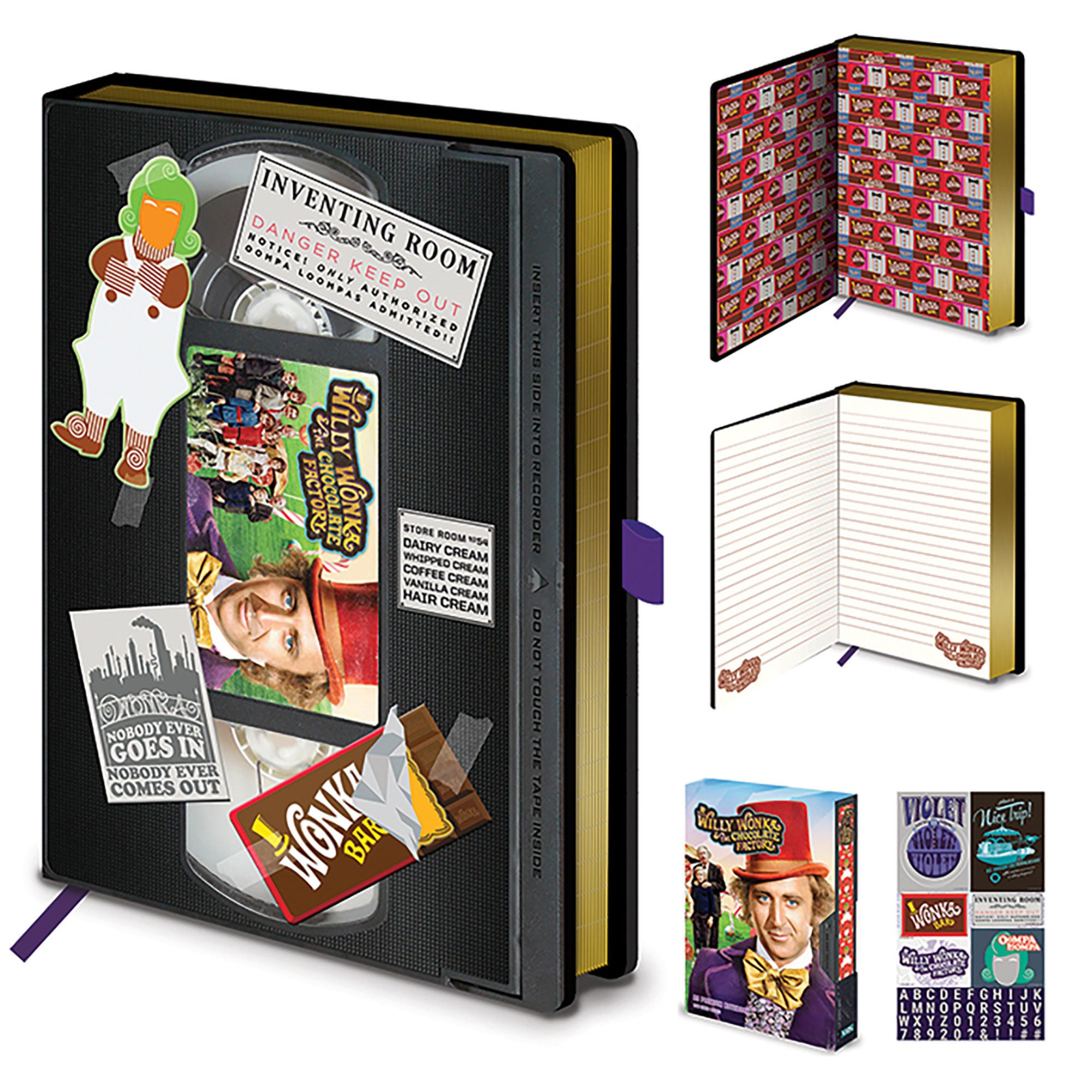 Notizbuch Willy Wonka - Luxus-Notizbuch - VHS