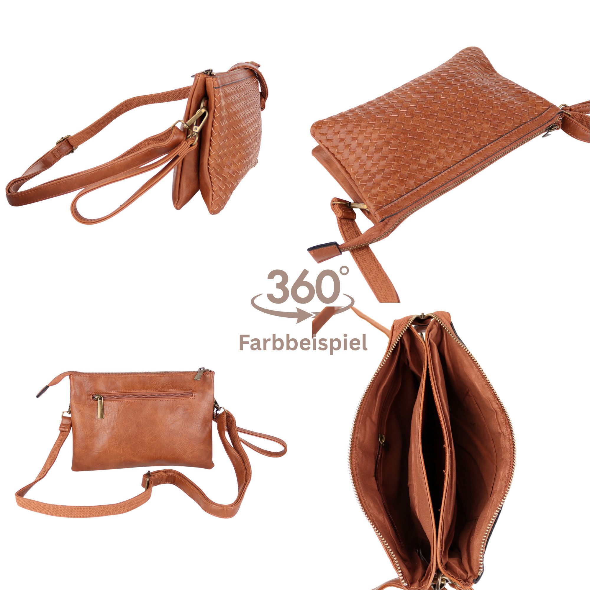 MIRROSI Umhängetasche Damen, Veganleder Crossbody Tasche günstig online kaufen