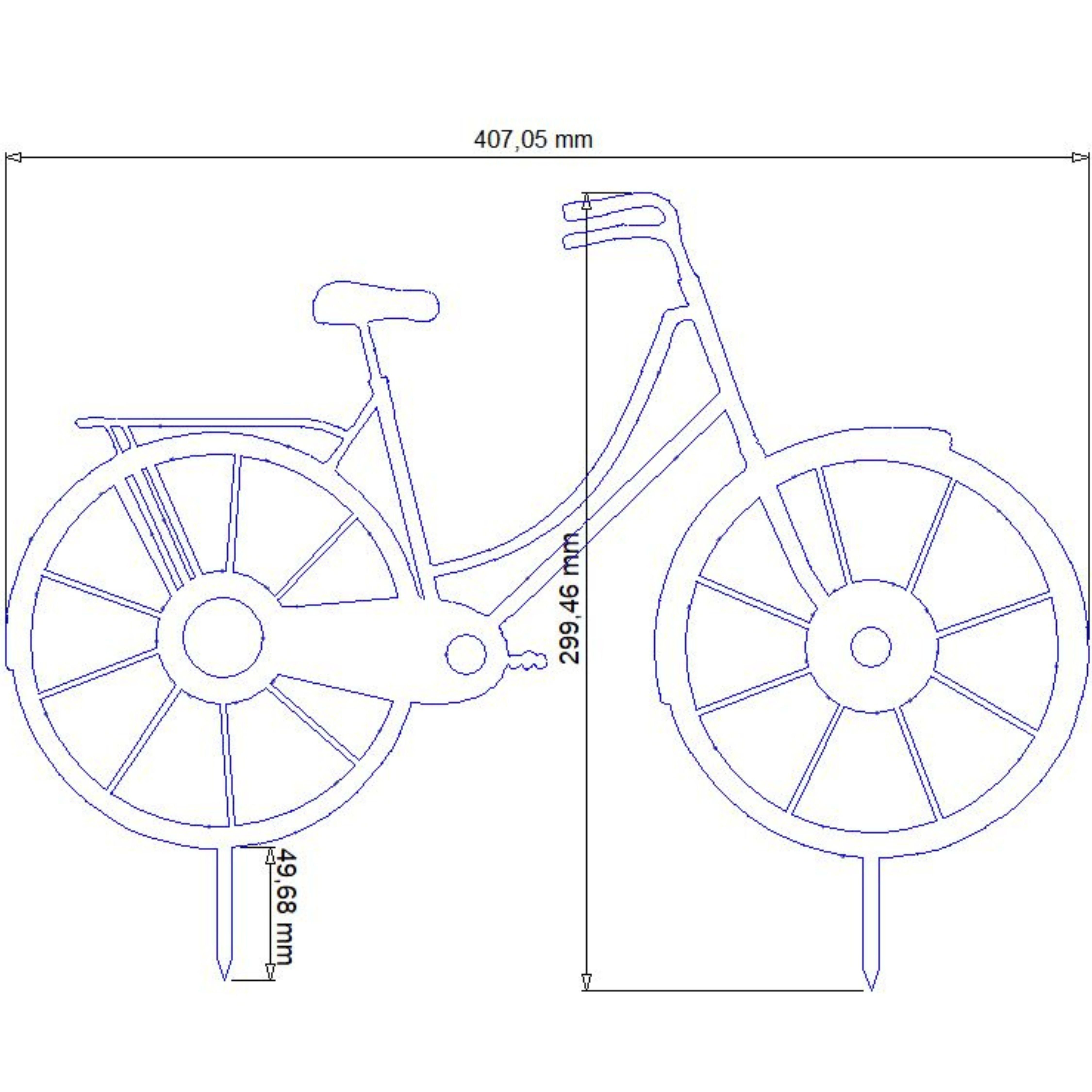 Rostikal Gartenfigur Fahrrad Deko Figur Garten Metall, Echter Rost günstig online kaufen