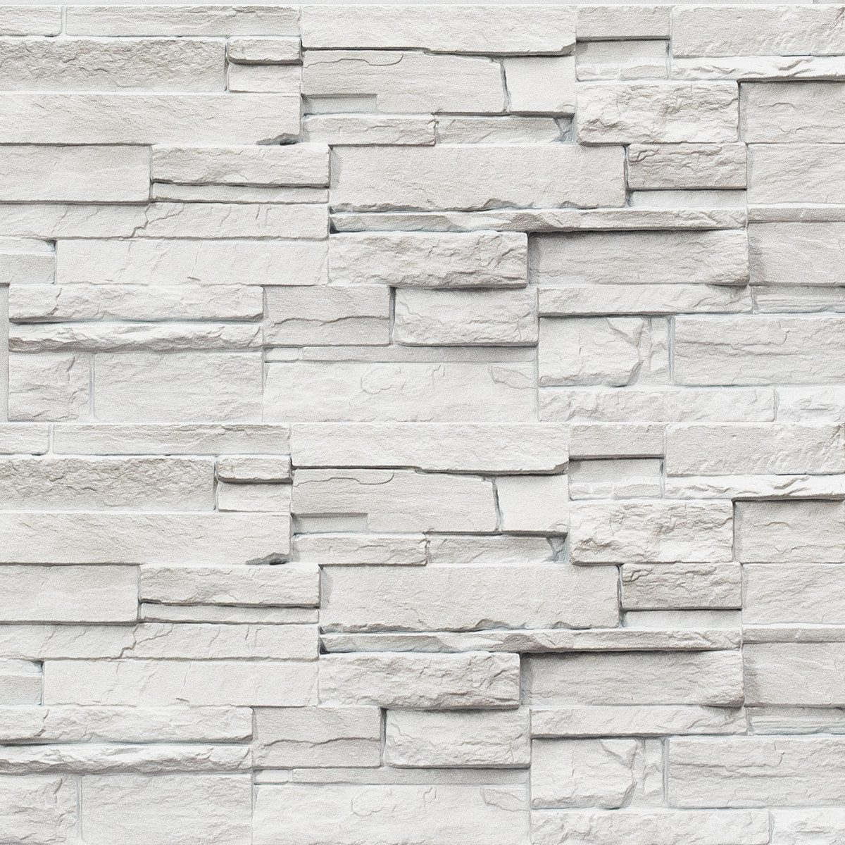 NOVIK Verkleidungspaneel NovikStone DS Platte 105x33cm 10 Stück 2,32qm Schichtstein hellgrau, BxL: 33,34x105,41 cm, 0,375 qm, (Karton mit 10 Platten, 3,52 qm) Wandverkleidung mit 3-D-Effekt, problemlose Montage, Natursteinoptik