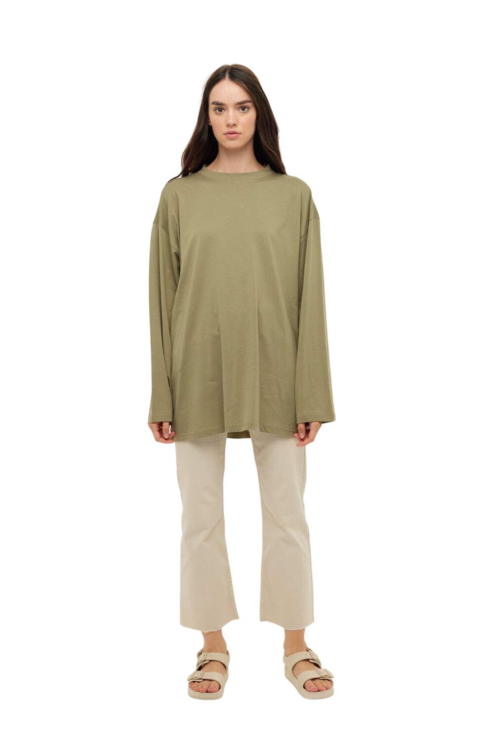 MANUKA T-Shirt Oversized Schwarzes T-Shirt mit Weitenärmeln