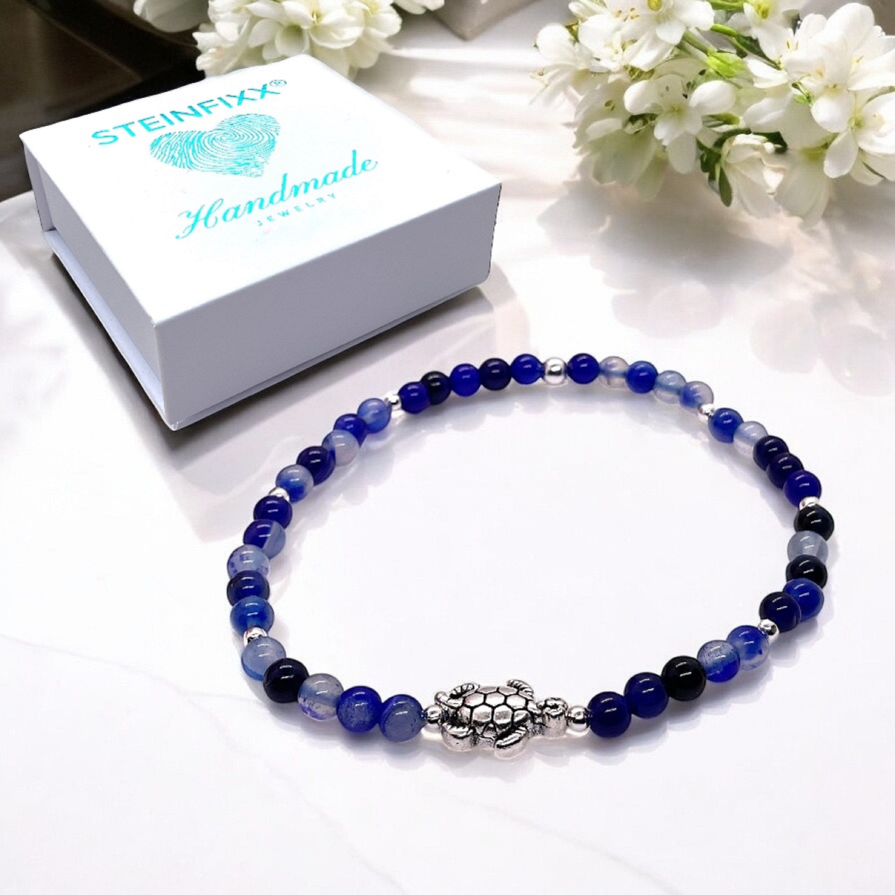 Steinfixx® Armband Perlenarmband 4mm - Schildkröte günstig online kaufen