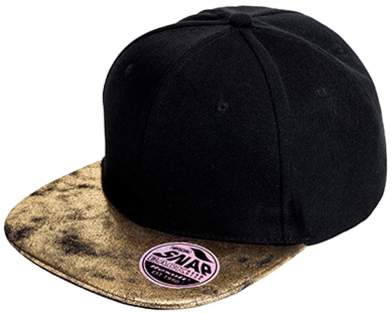 Result Headwear Baseball Cap 6 Panel-Schnitt Bronx Flat Glitter Peak Snapback Cap
