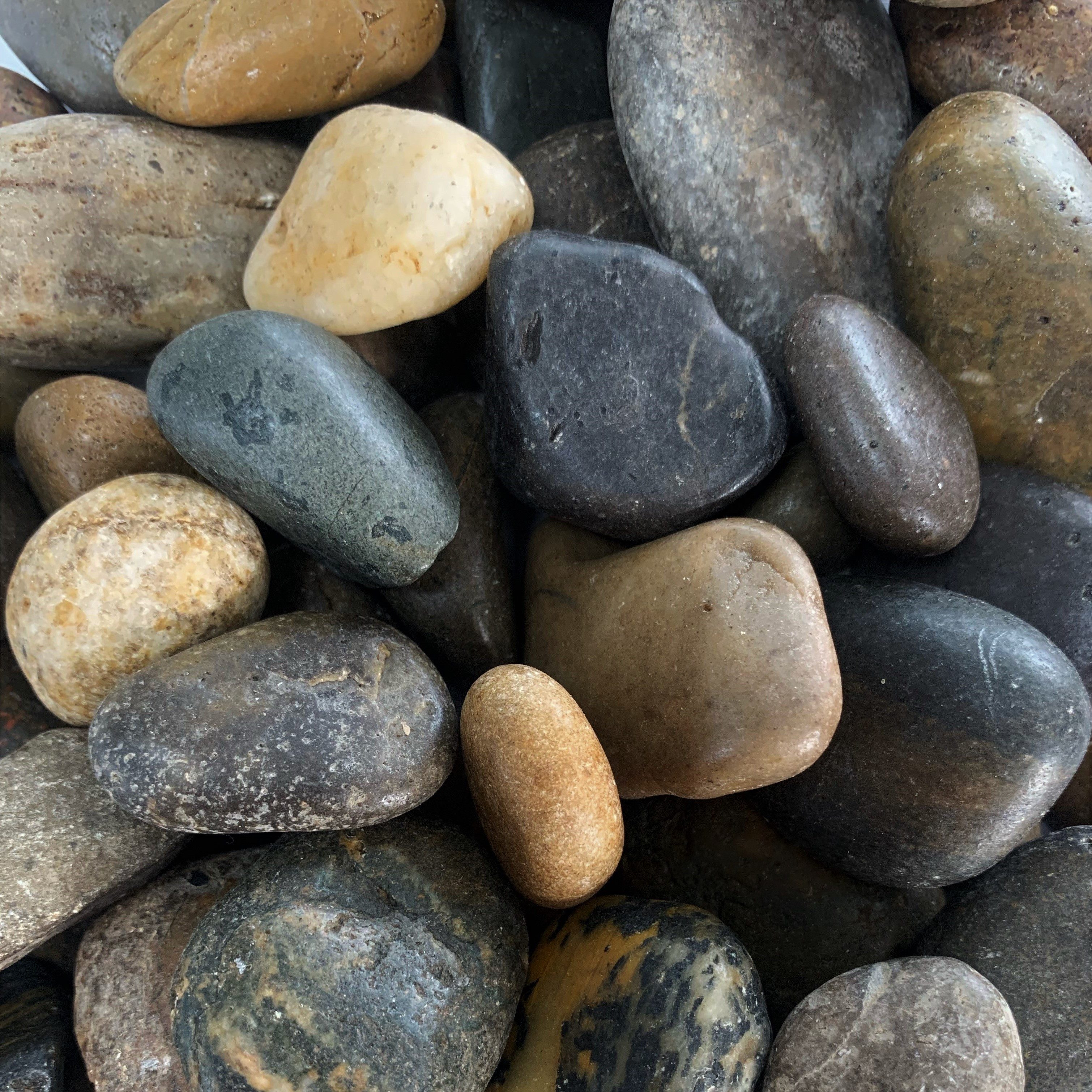 Dragimex Kieselsteine dio FLUSSKIESEL, Kieselsteine 20-60mm 1kg. MIX