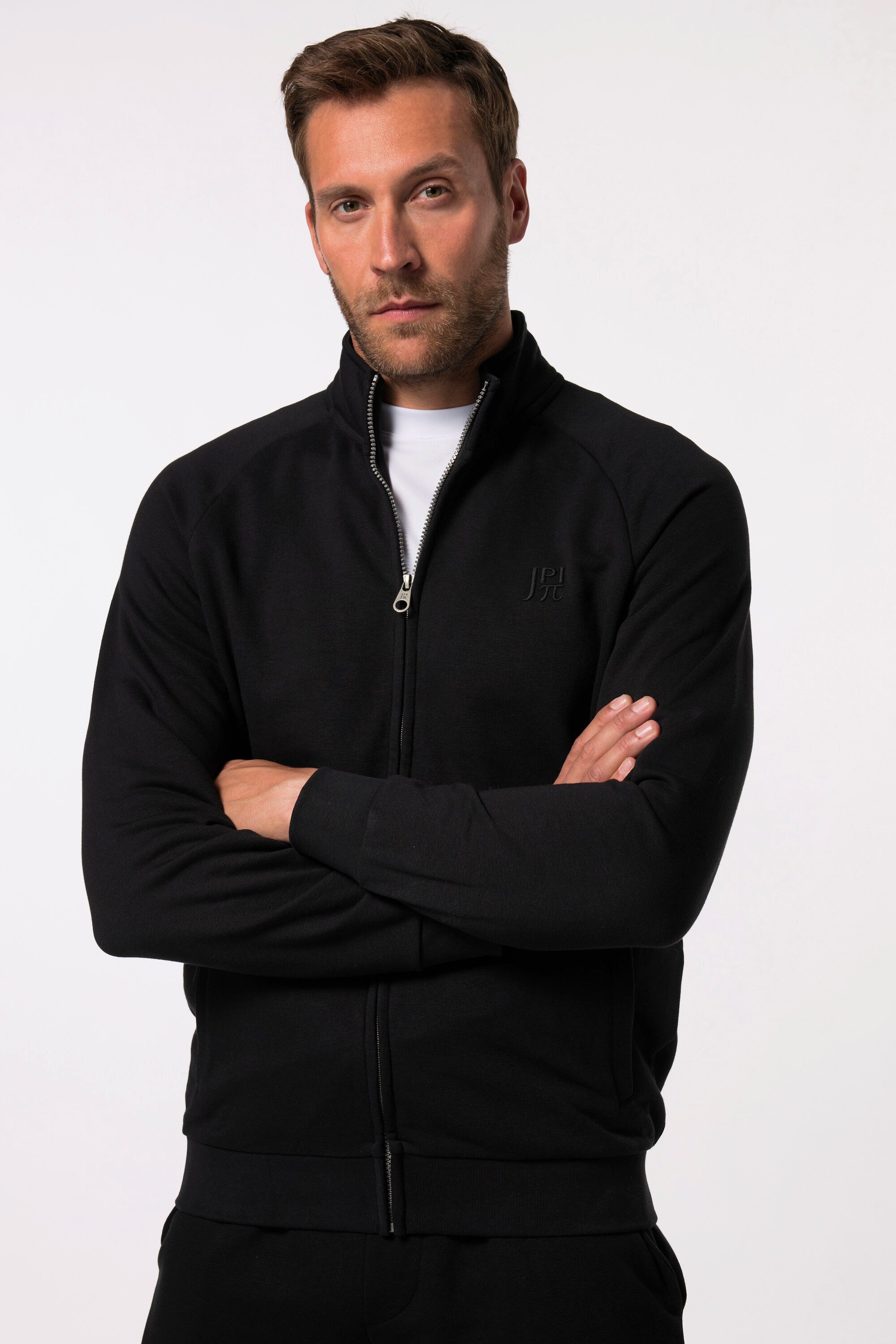 Fleecejacke Sweatjacke Fitness Stehkragen