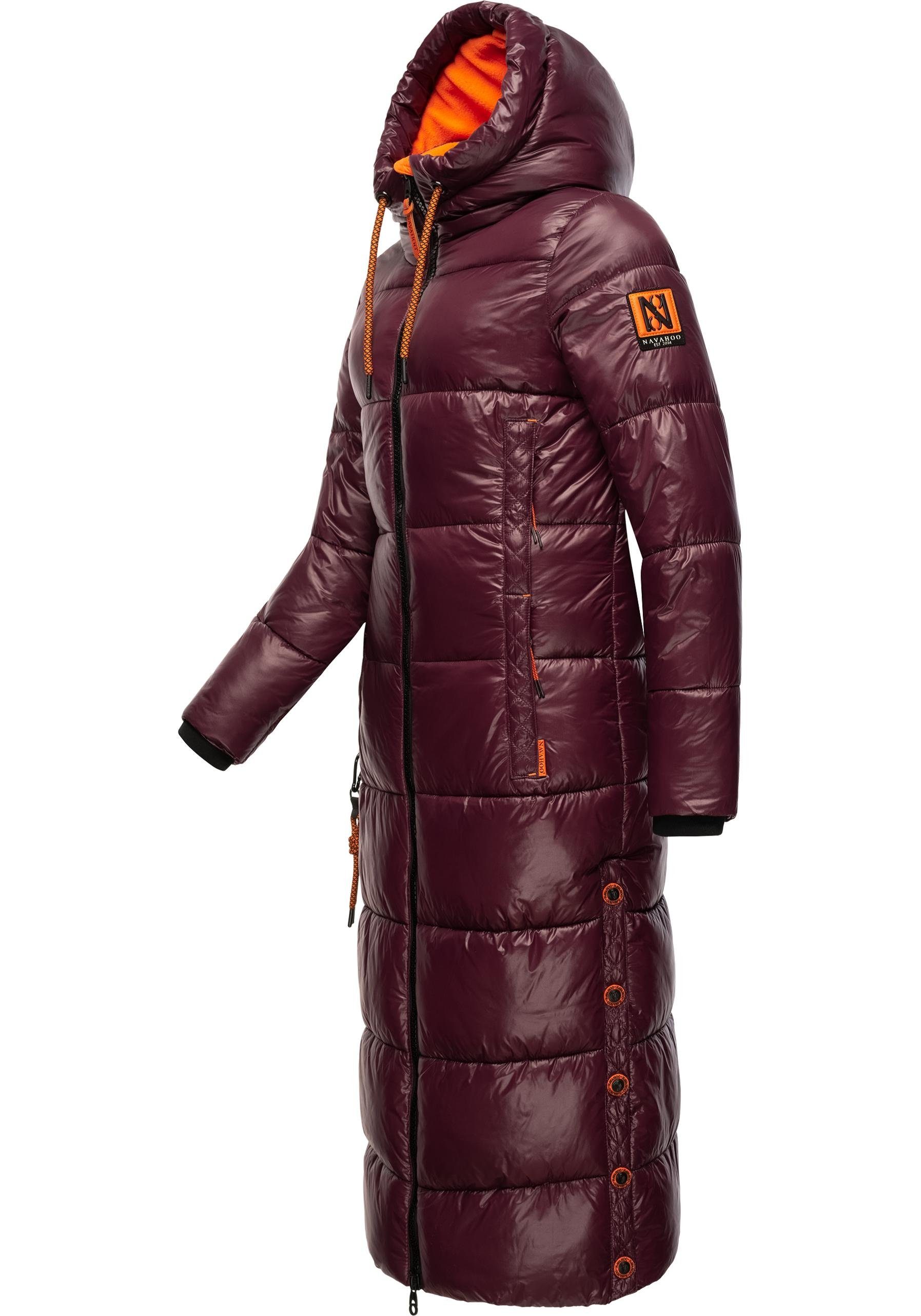 Navahoo Steppmantel Schmuseengel warm gefütterte Winter Steppjacke mit Kontrastdetails