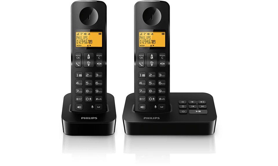 Philips Philips Festnetztelefon D2652B/01 Dual Mit Anrufbeantworter Kurzwahl 1 DECT-Telefon