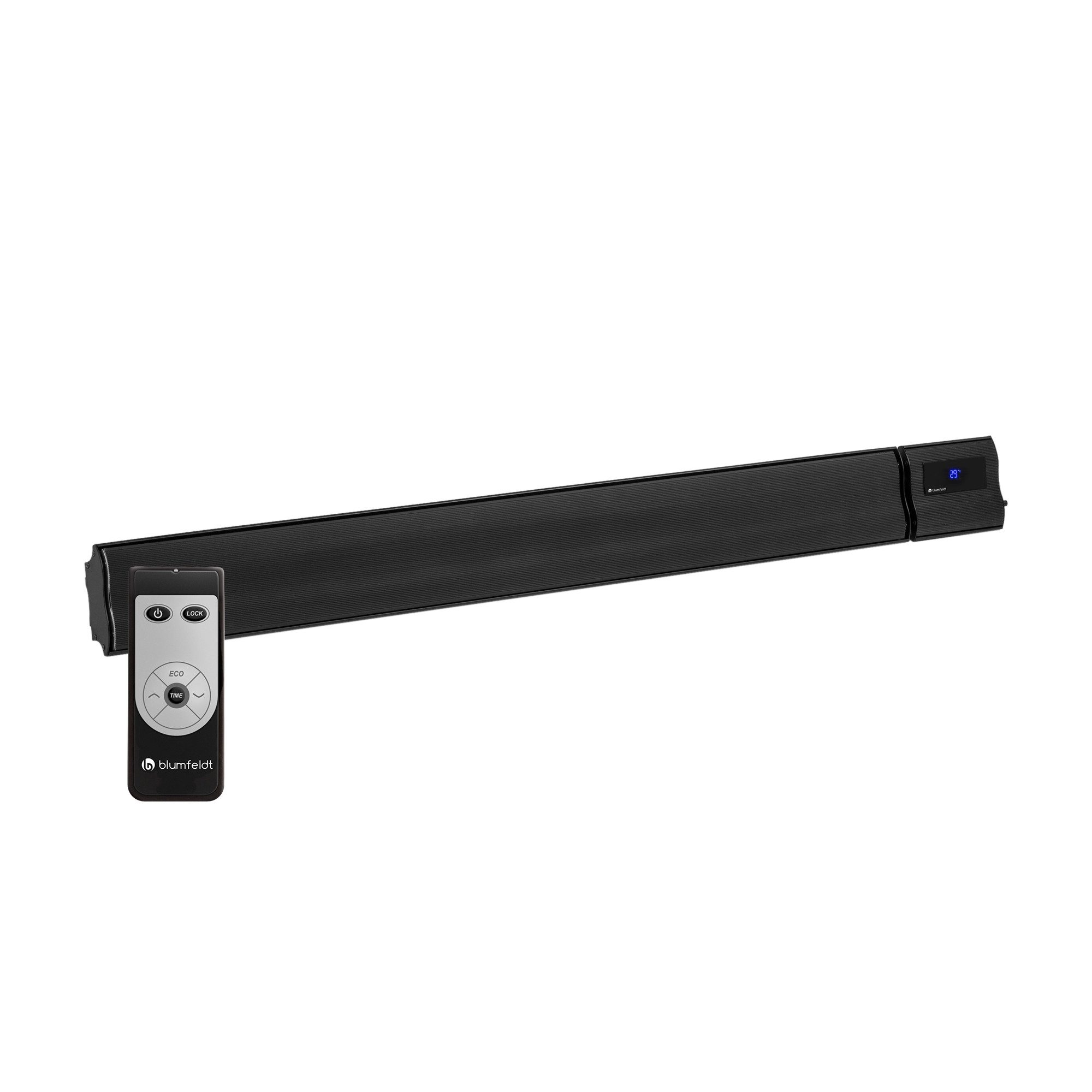 blumfeldt Heizstrahler CosmicBeam Plus XXL Infrarot-Heizstrahler 3000 W IP44 Fernbedienung, Infrarot Heizstrahler Terrasse Wand Terrassenheizstrahler IR Strahler