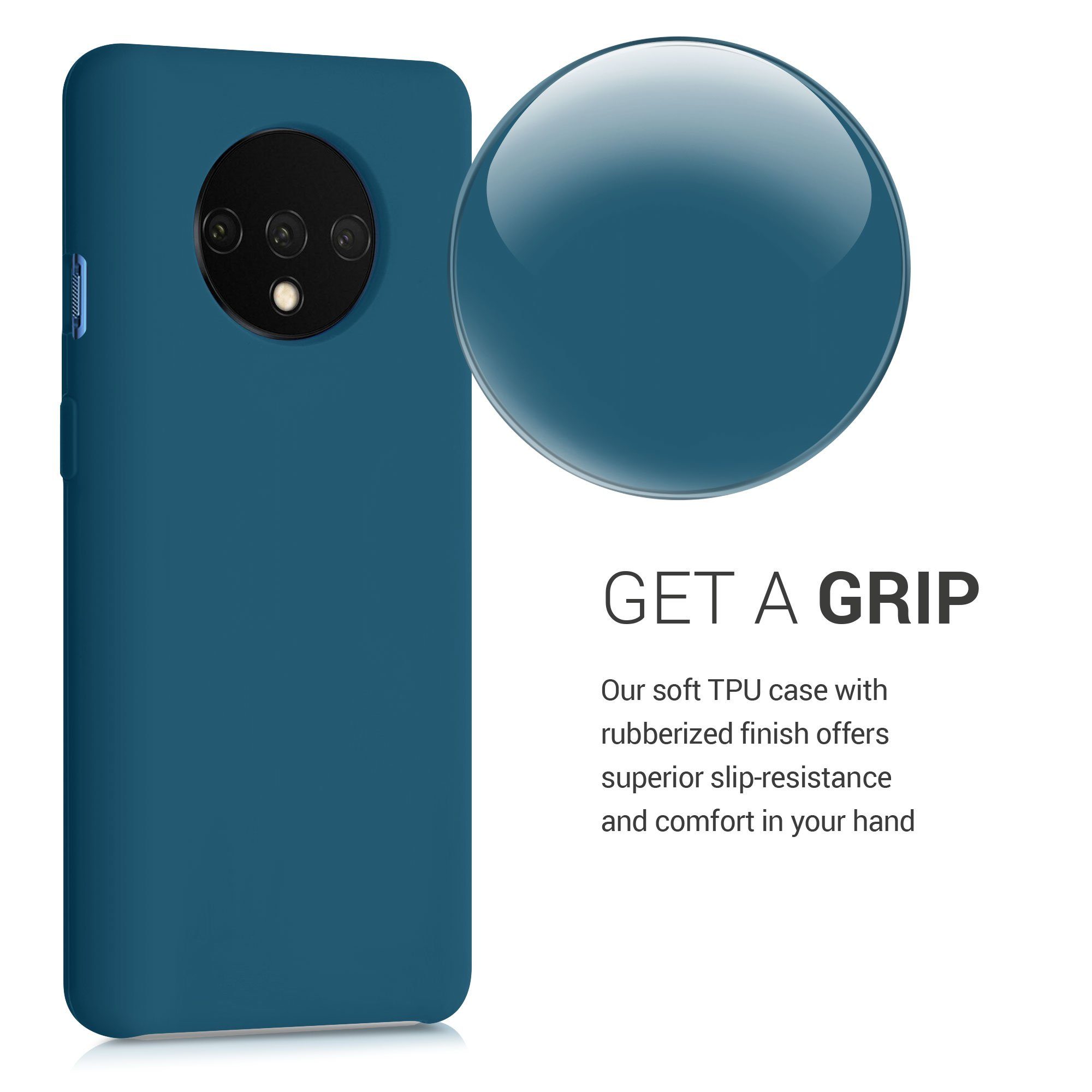 kwmobile Handyhülle Handyhülle für OnePlus 7T Hülle, Weiches Handy Silikon Case - Schutzhülle Cover