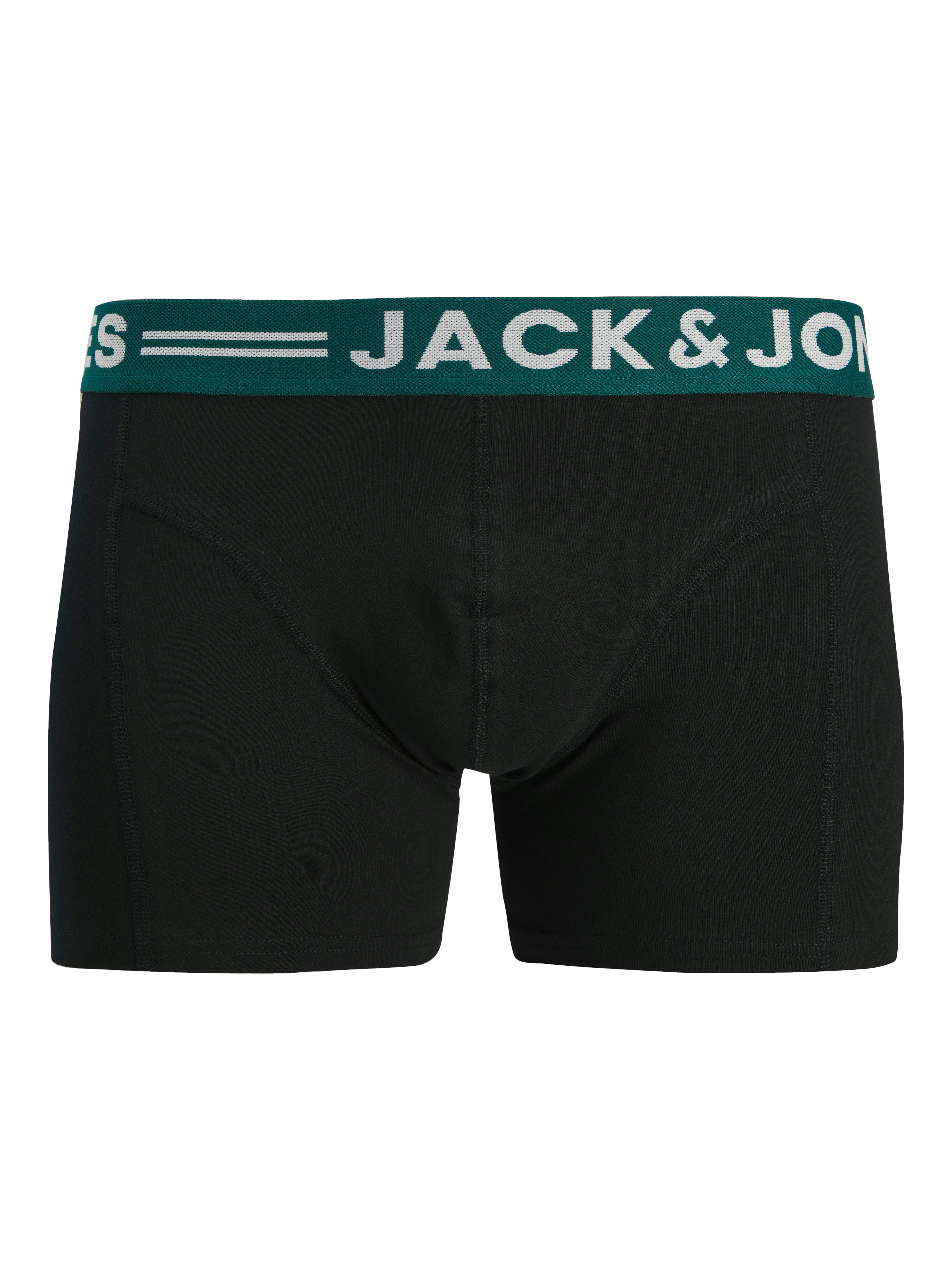 Jack & Jones Boxer Sense Trunks (Packung, 3-St., 3er-Pack) Baumwollmischung, elastisches Bündchen