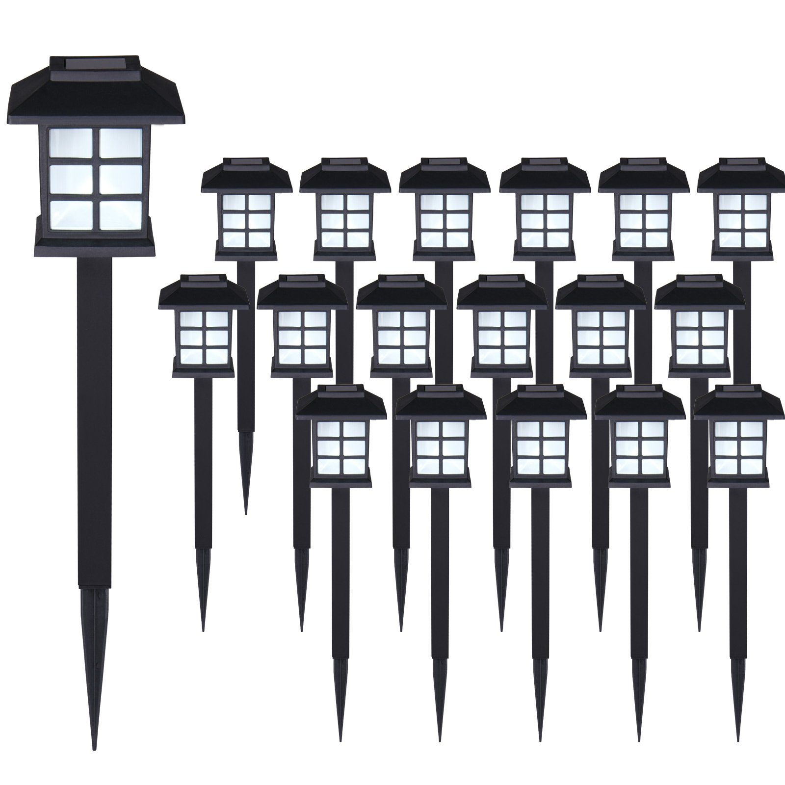 monzana LED Solarleuchte, Gartenleuchten, 18er Set günstig online kaufen