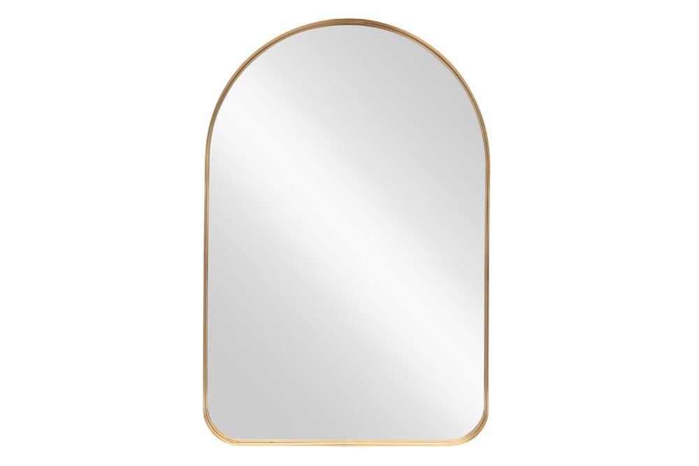 riess-ambiente Wandspiegel ARCA 90cm gold – Aluminium, Bogenform, Accessoire (Einzelartikel, 1-St), Spiegel für mehr Licht & Weite – ideal für Wohn- oder Schlafzimmer