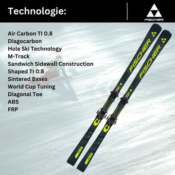 Fischer Sports Ski, Fischer Ski RC4 RC MT Worldcup 2024 + Bindung RC4 Z12 Z3,5-12
