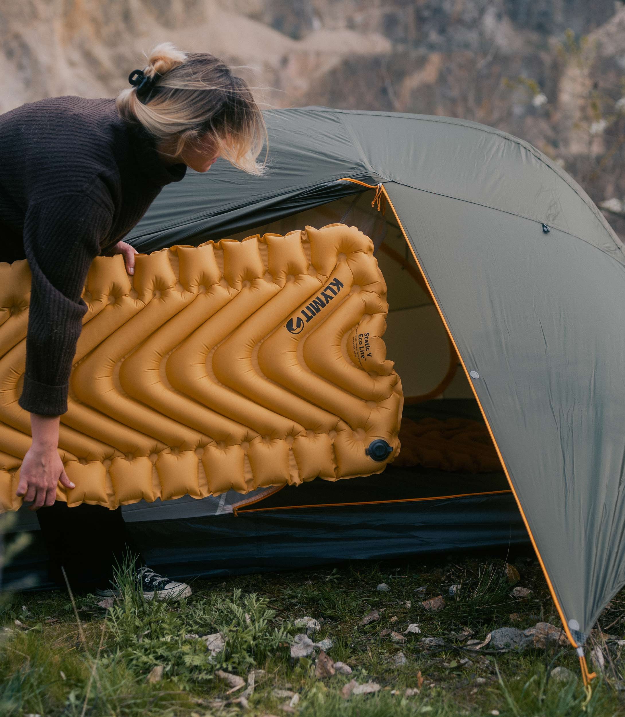 Klymit Isomatte Klymit Isomatte Static V Lite ECO - Bright Gold - Regular
