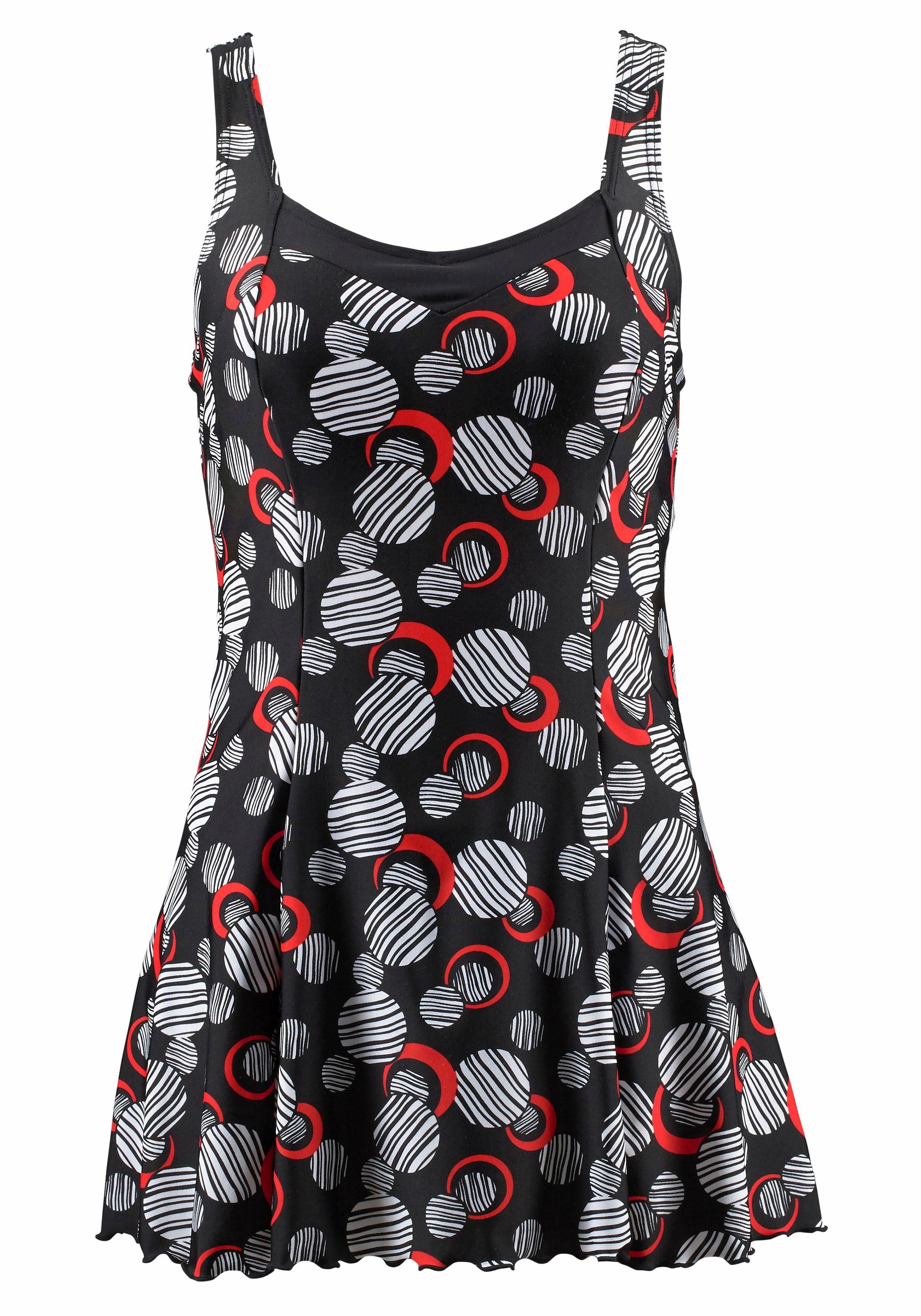 LASCANA Badekleid mit modischen Kreisen und günstig online kaufen