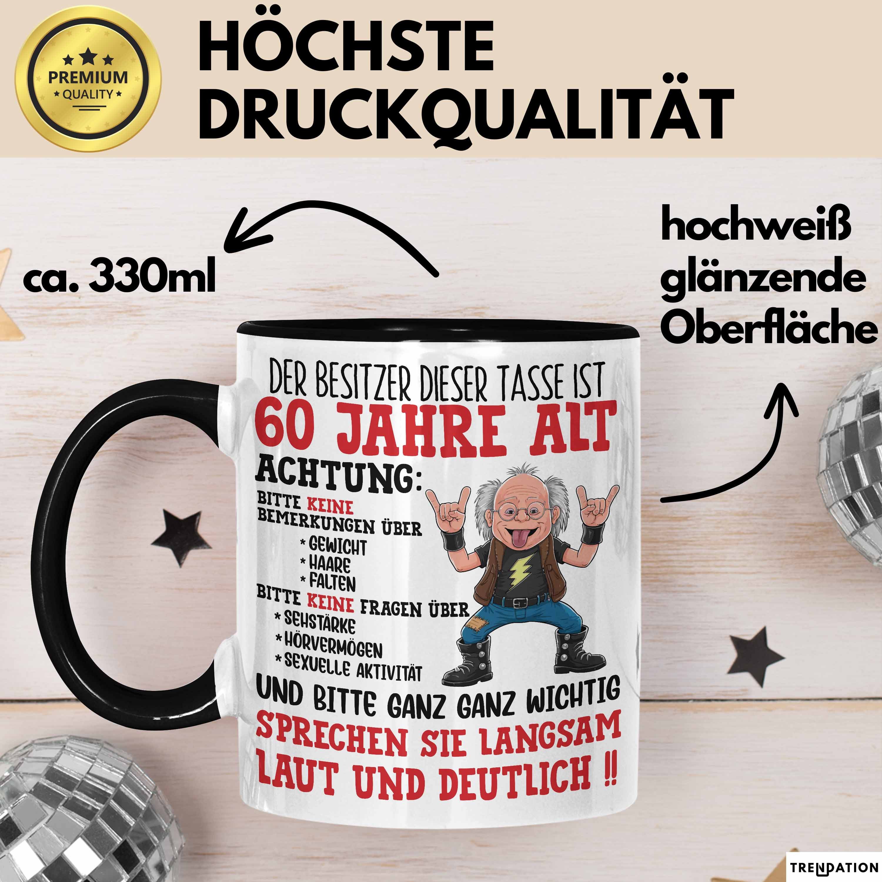Trendation Tasse 60. Geburtstag Tasse Geschenk Der Besitzer Dieser Tasse Ist 60 Jahre A – Bild 3 von 5