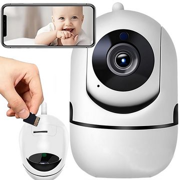 Retoo Babyphone Überwachungskamera Innen schwenkbar 355° Kamera Nachtsicht 1080p, set, Überwachungskamera, Deckenhalterung, 5V-Netzteil, Satz Montagezubehö, Hochwertige Überwachung, Infrarot-LED, Horizontale Bewegung