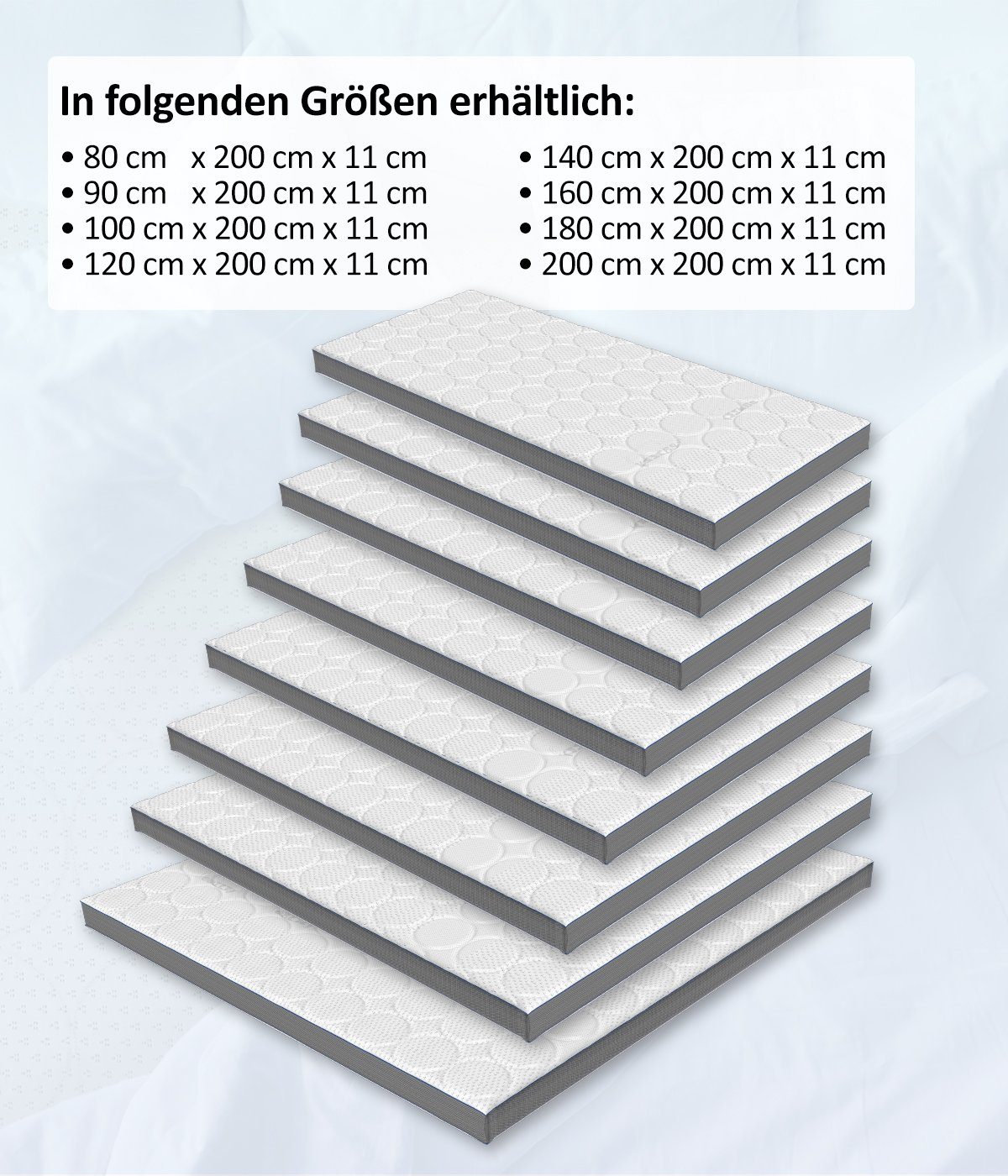 Viscoseschaum, Royal Topper für Genius, Wendetopper Hybrid Matratzentopper, eazzzy Matratzenauflage Topper Memory, Kaltschaum Matratzen,