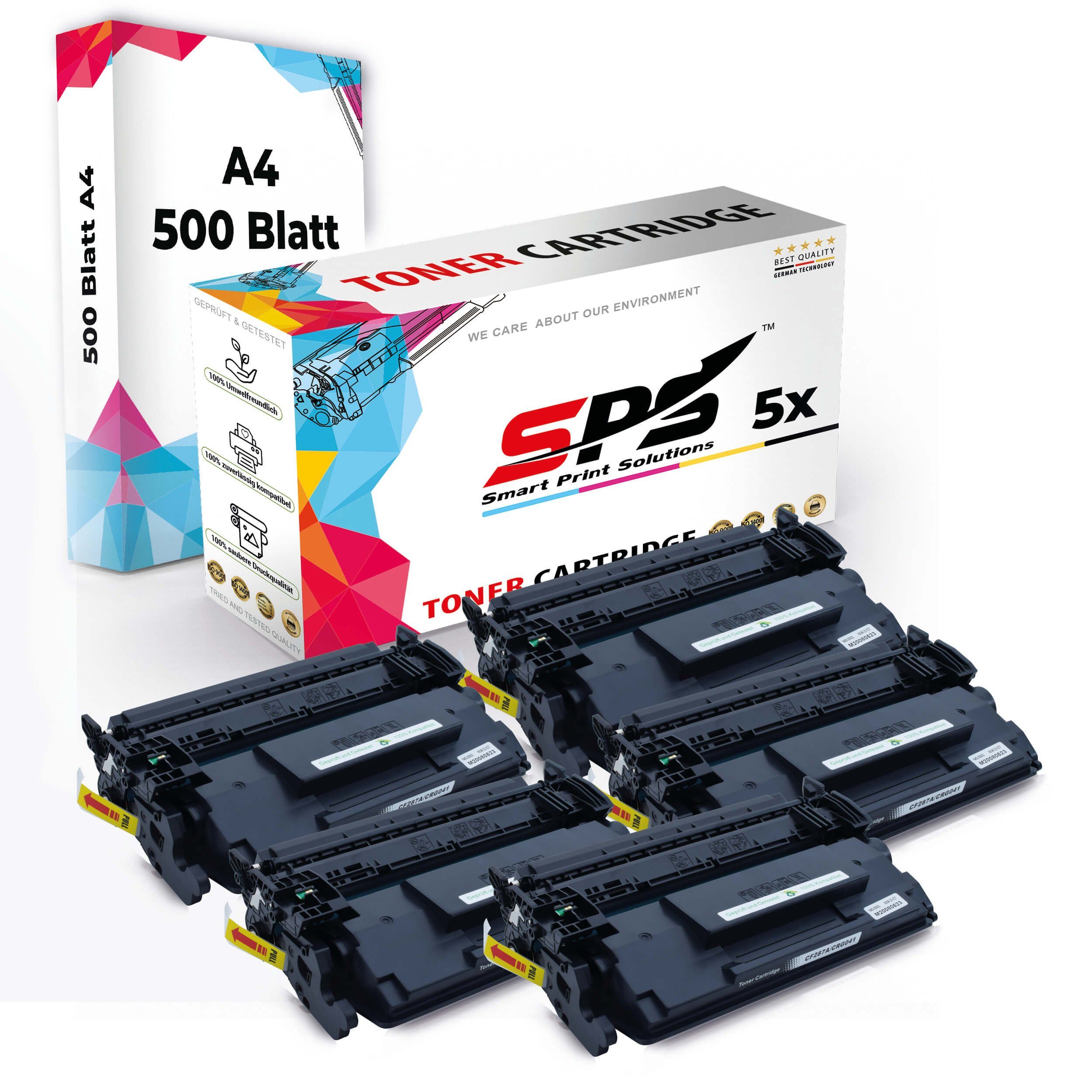 SPS Tonerkartusche Druckerpapier A4 + 5x Multipack Set Kompatibel für HP LaserJet Enterpr, (6er Pack)