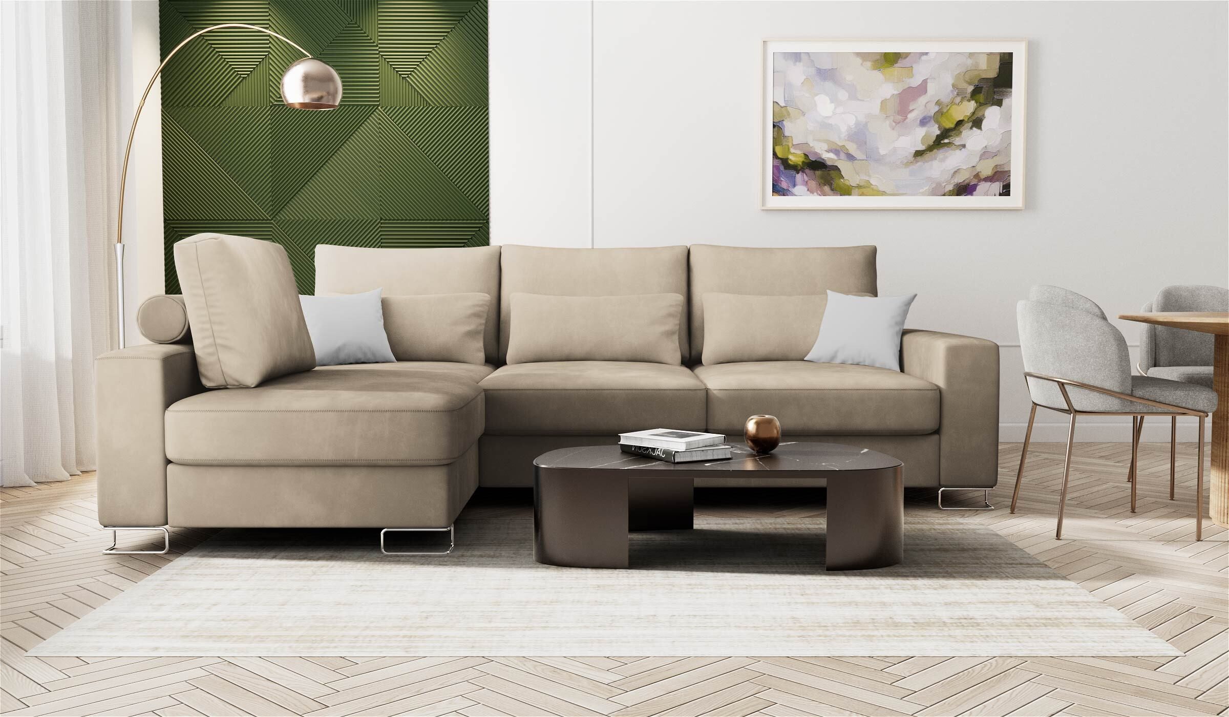 Hygger Möbelhaus Ecksofa Thomas L-Form Wahlweise günstig online kaufen