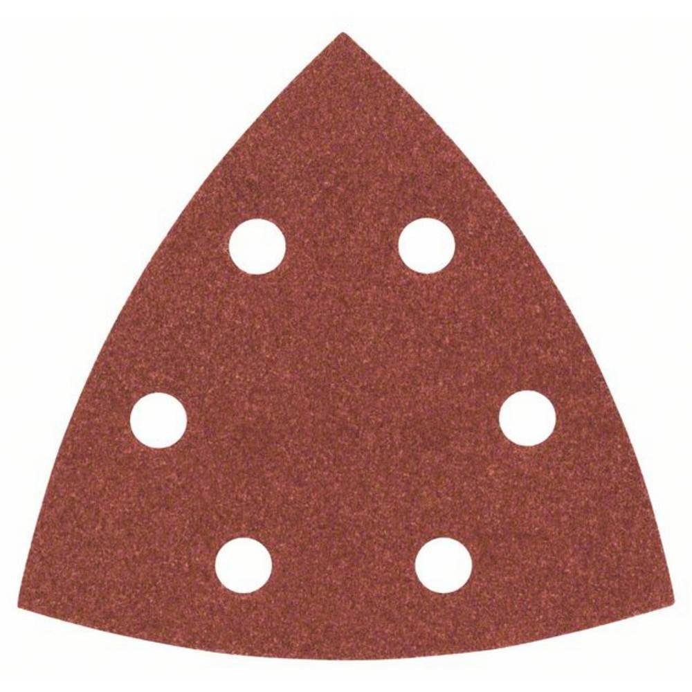 BOSCH Schleifpapier Schleifblatt-Set für Deltaschleifer, 93 mm, 180, 6 Löcher 2607017109, mit Klett, gelocht