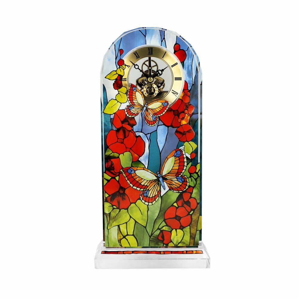 Goebel Tischuhr Tiffany - Schmetterlinge