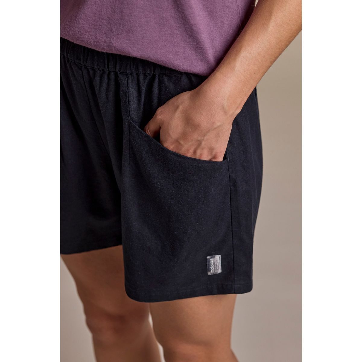 Maloja Funktionsshorts SteinkarM. Sommerliche Shorts aus Hanf und Bio-Baumwolle: luftig-leichter