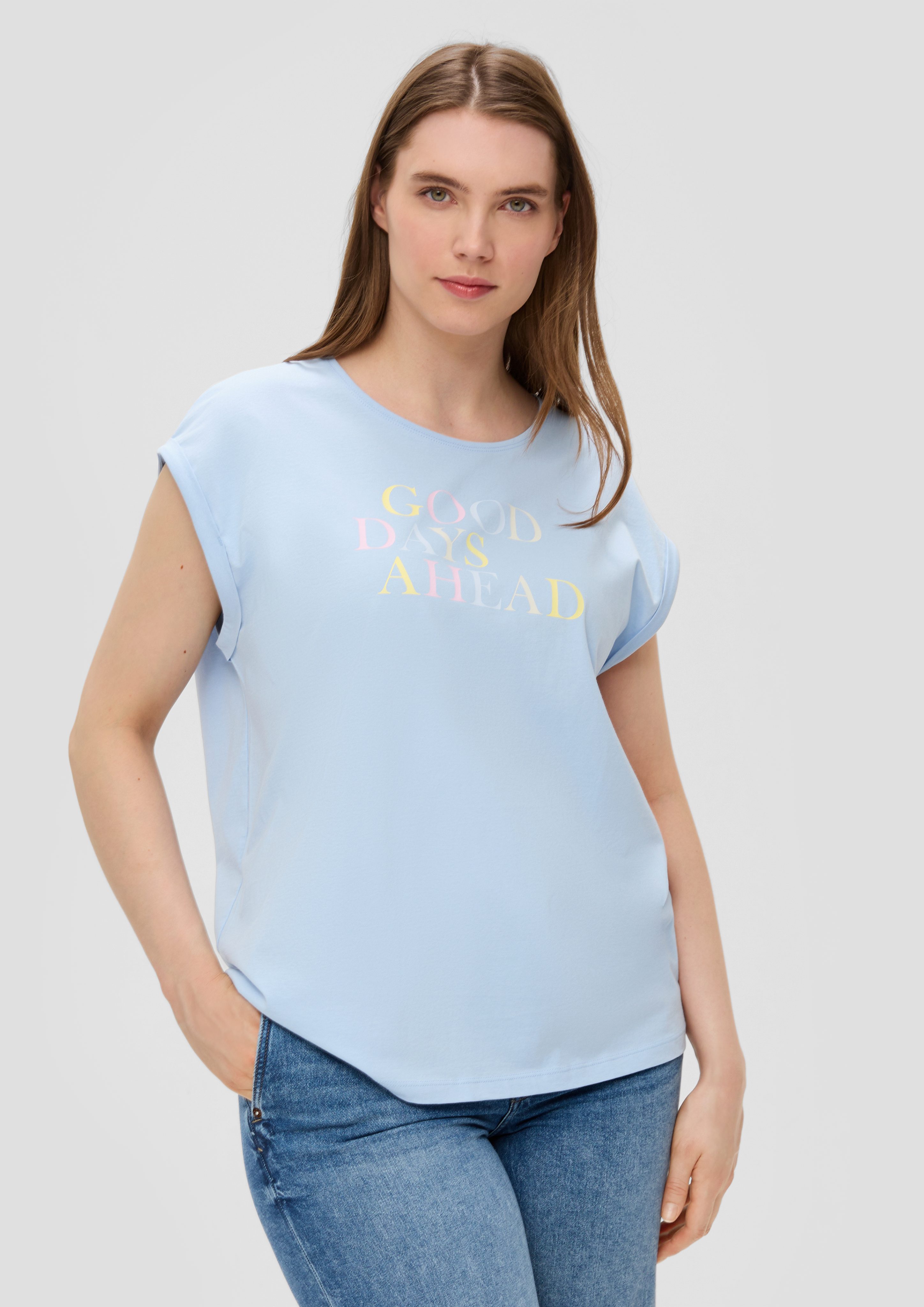 s.Oliver Shirttop Relaxed-Fit-Shirt aus Baumwolle mit günstig online kaufen