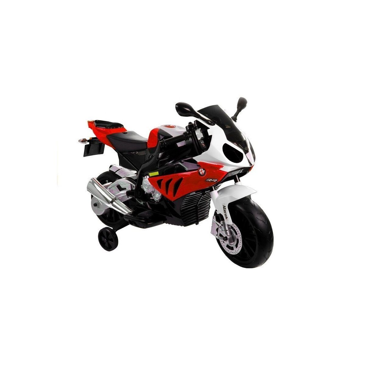Wisam Elektro-Kindermotorrad Elektro Motorrad für Kinder BMW S1000RR Rot Ledersitz