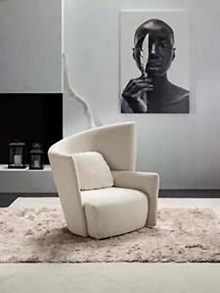 JVmoebel Sessel Sessel Design Modern Luxus (Sessel), Europe Made Wohnzimmer in Sitz Weiß Stil Italienischer