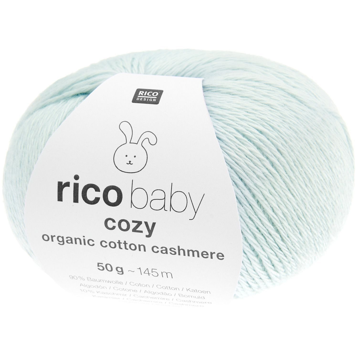 rico Baby Cozy Organic Cotton Cashmere Häkelwolle, 145 m