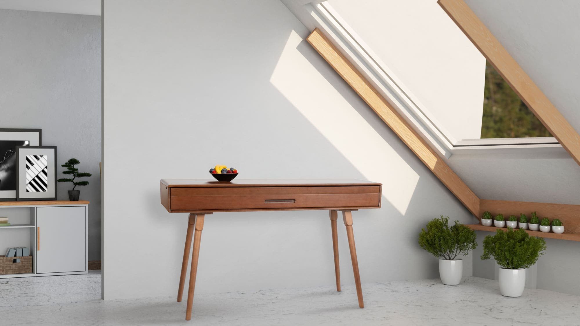 Classic Cantabile Digitalpiano DP-730 WN Walnuss, Tisch mit eingebautem Digitalpiano 88 Tasten mit Hammermechanik