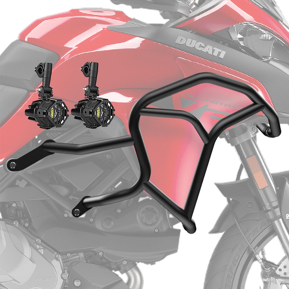 Motoguard Motor-Schutzhülle Set Sturzbügel + Scheinwerfer für Ducati Multistrada V2 / S 22-24 HG48