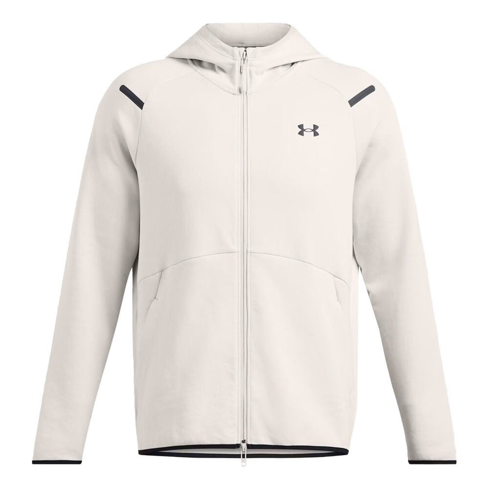 Trainingsjacke Ua Unstoppable Flc Fz Hd Eu-Wht