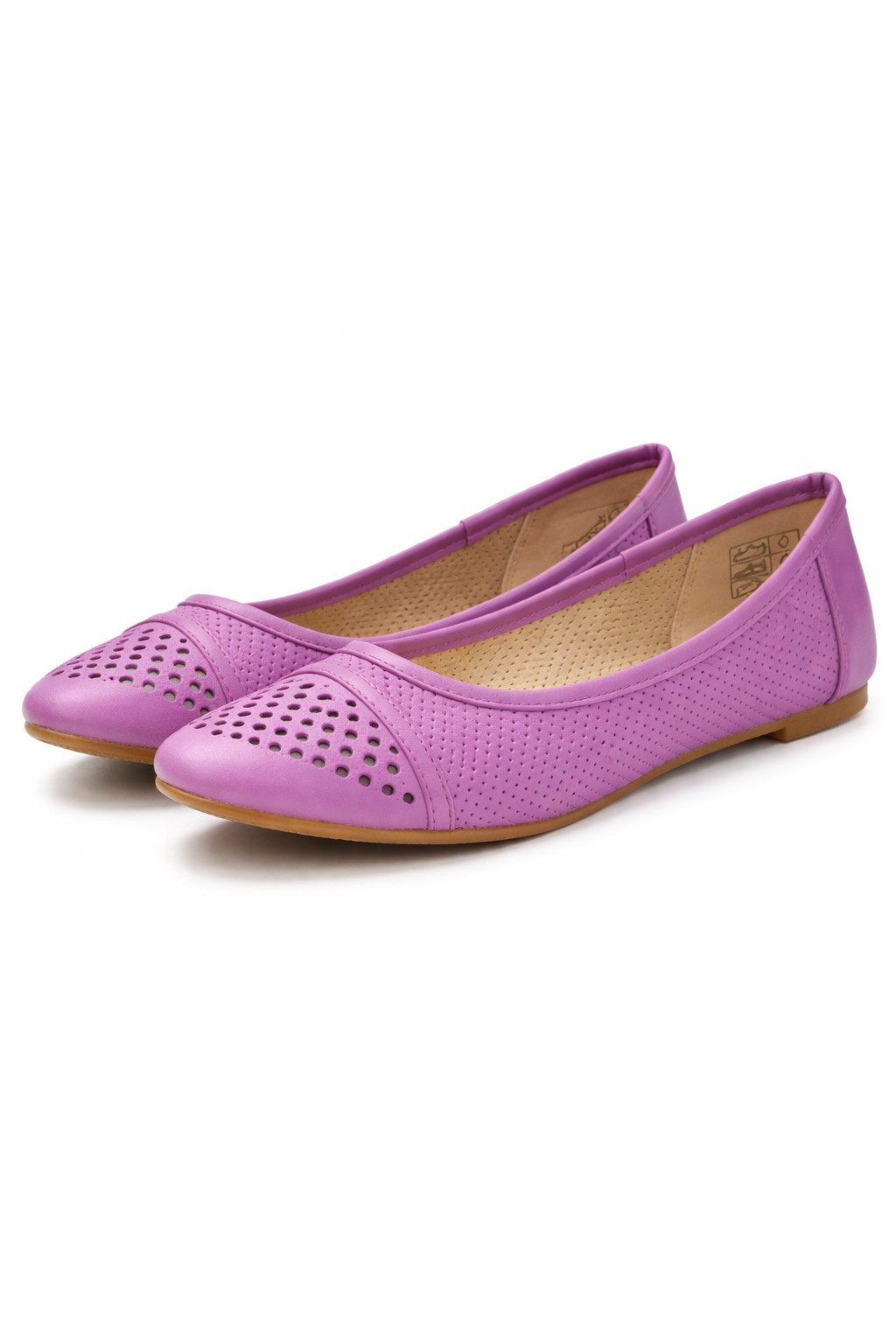 Kaiser24 Damen Sommer Ballerina Lila Bequemer Freizeit Slipper Ballerina