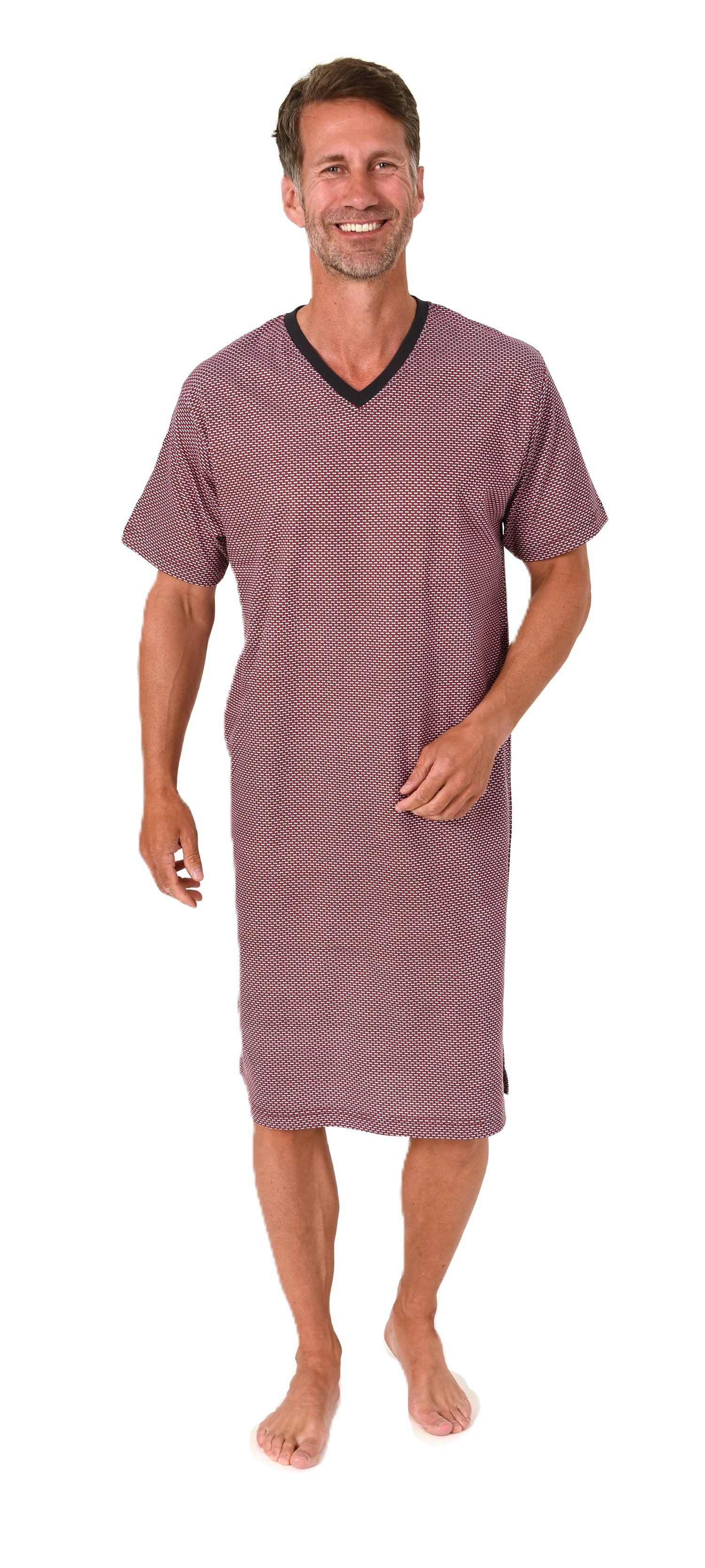 Normann Pyjama Normann Herren kurzarm Nachthemd – auch in Übergrößen günstig online kaufen