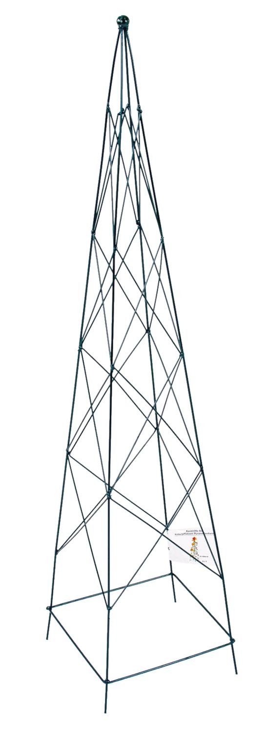 Spalier Metall Rankhilfe für Kübelpflanzen Pyramide 90cm Spalier Rankgitter