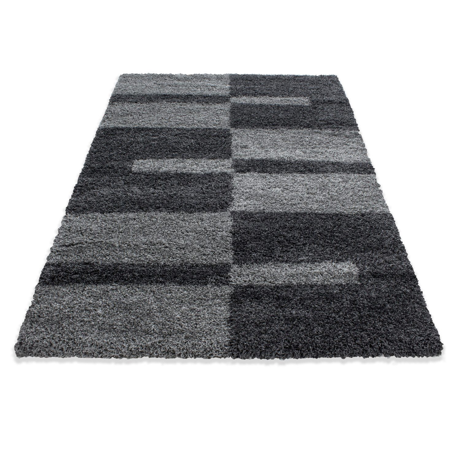 Carpettex Hochflor-Teppich Kariert Design, Läufer, Höhe: günstig online kaufen