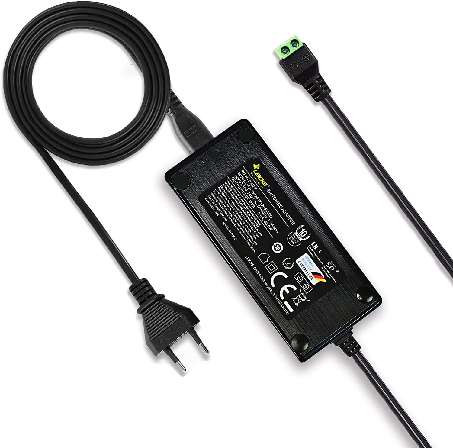 12V 5A LED Netzteil Adapter Transformator, Konstantstromversorgung Netzteil