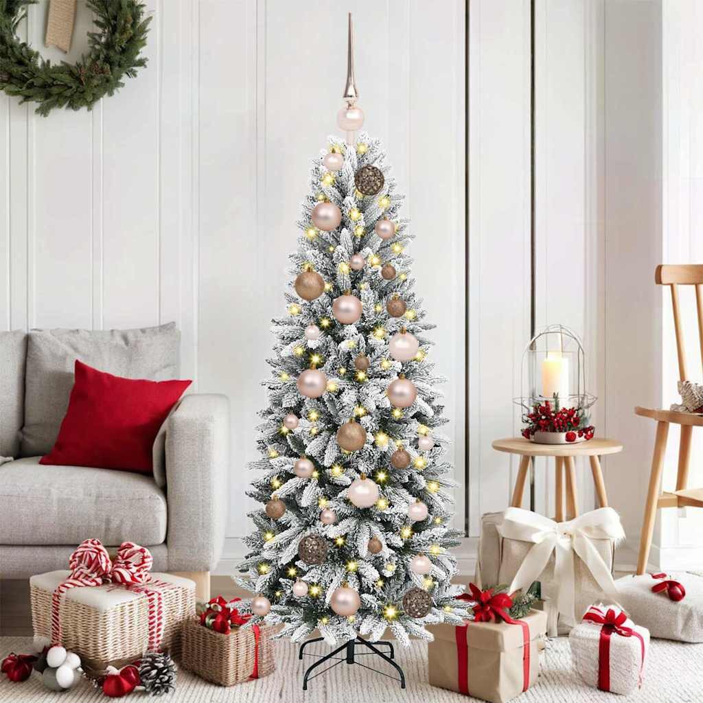 vidaXL Künstlicher Weihnachtsbaum Künstlicher Weihnachtsbaum Weiß 120 cm
