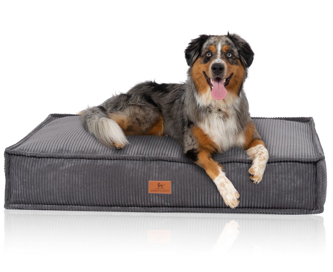 Knuffelwuff Hundematte Hundekissen aus Cord Lesedi, Schaumstoffflocken
