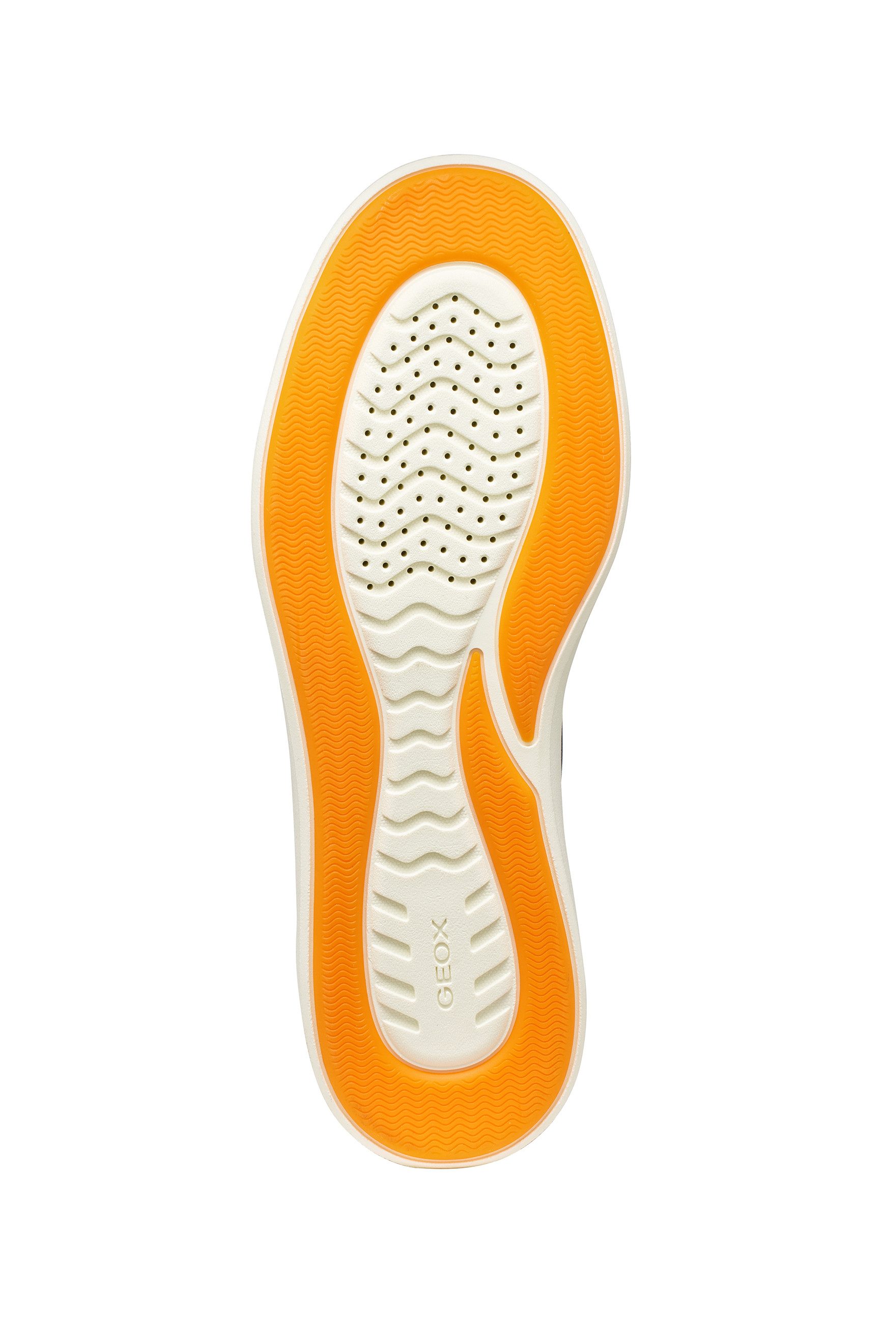 Geox Sneaker Freizeitschuh, Halbschuh, Schnürer mit Logo-Aufnäher an der Schuhzunge