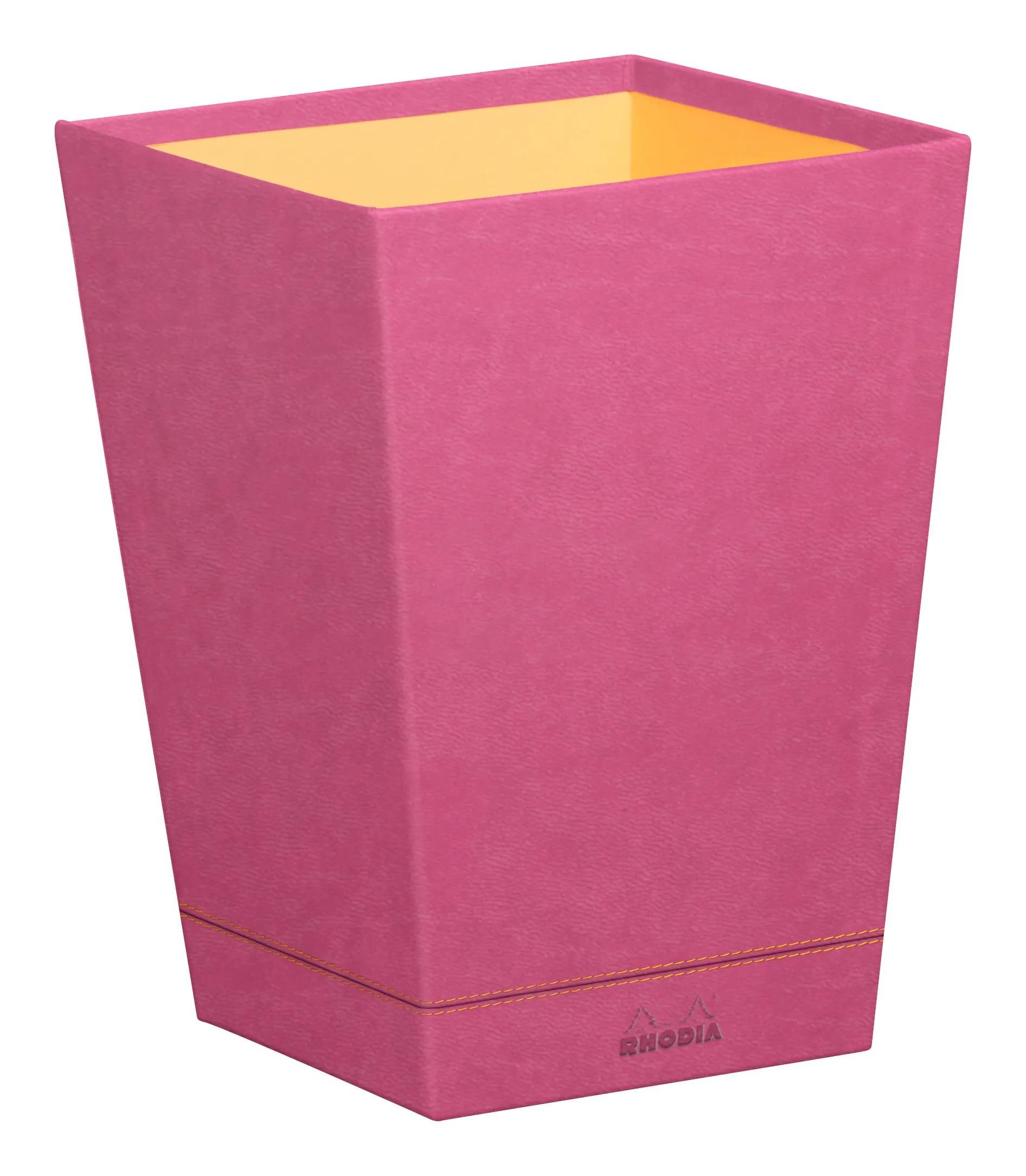 Rhodia Papierkorb Rhodiarama Papierkorb aus Kunstleder, 27x27x32cm - Fuchsia 194628C, Papierkörbe