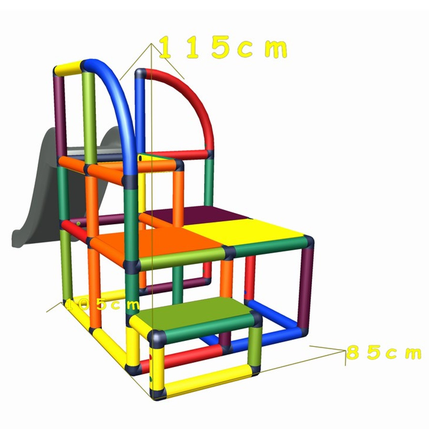 move and stic Spiel- und Klettergerüst "TEO" Motoriktrainer für Kinder ab 1 Jahr Konstruktions-Spielset, (Set), Made in Germany!