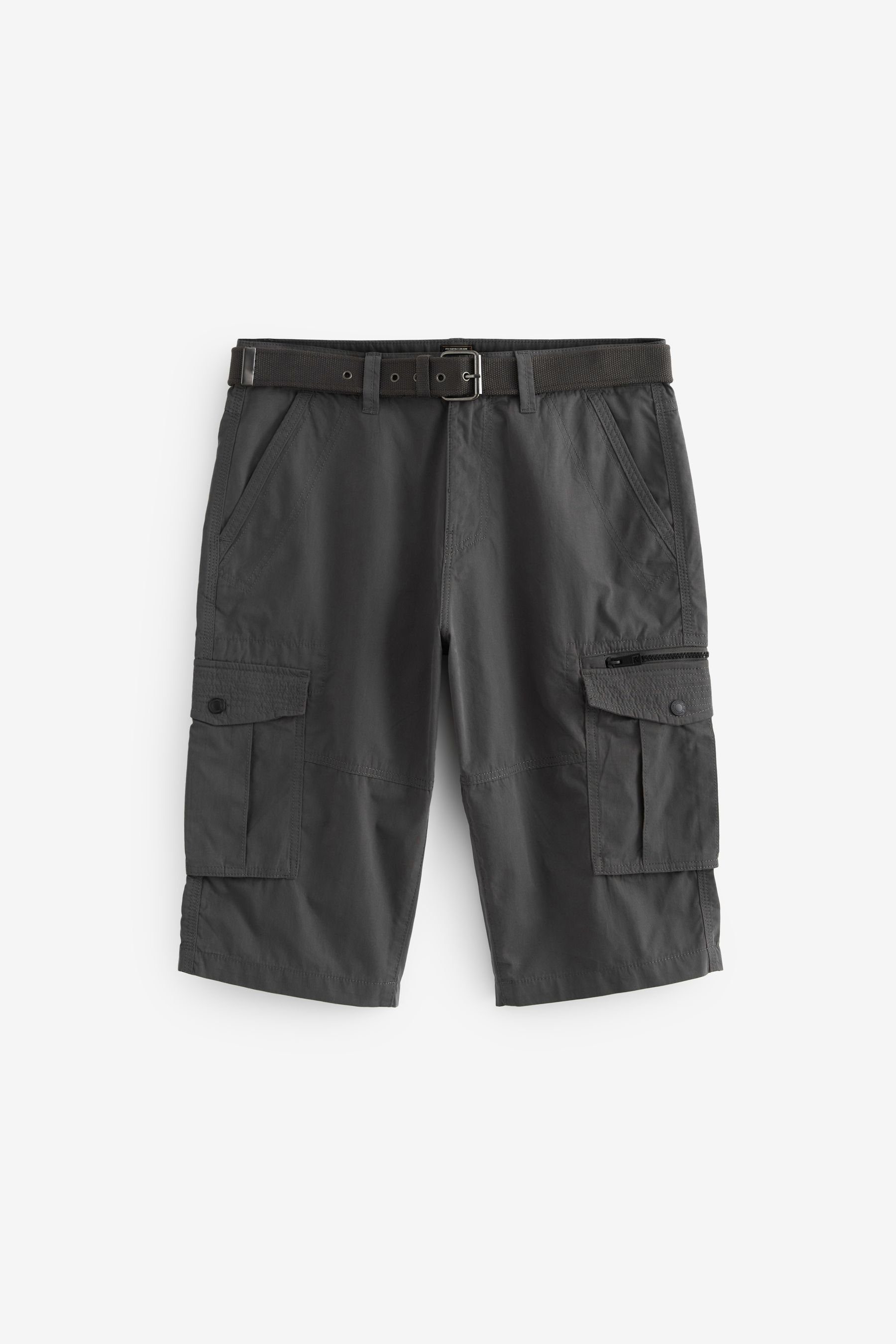 Next Cargoshorts Cargoshorts aus Baumwolle und Polyamid (2-tlg) Charcoal Grey