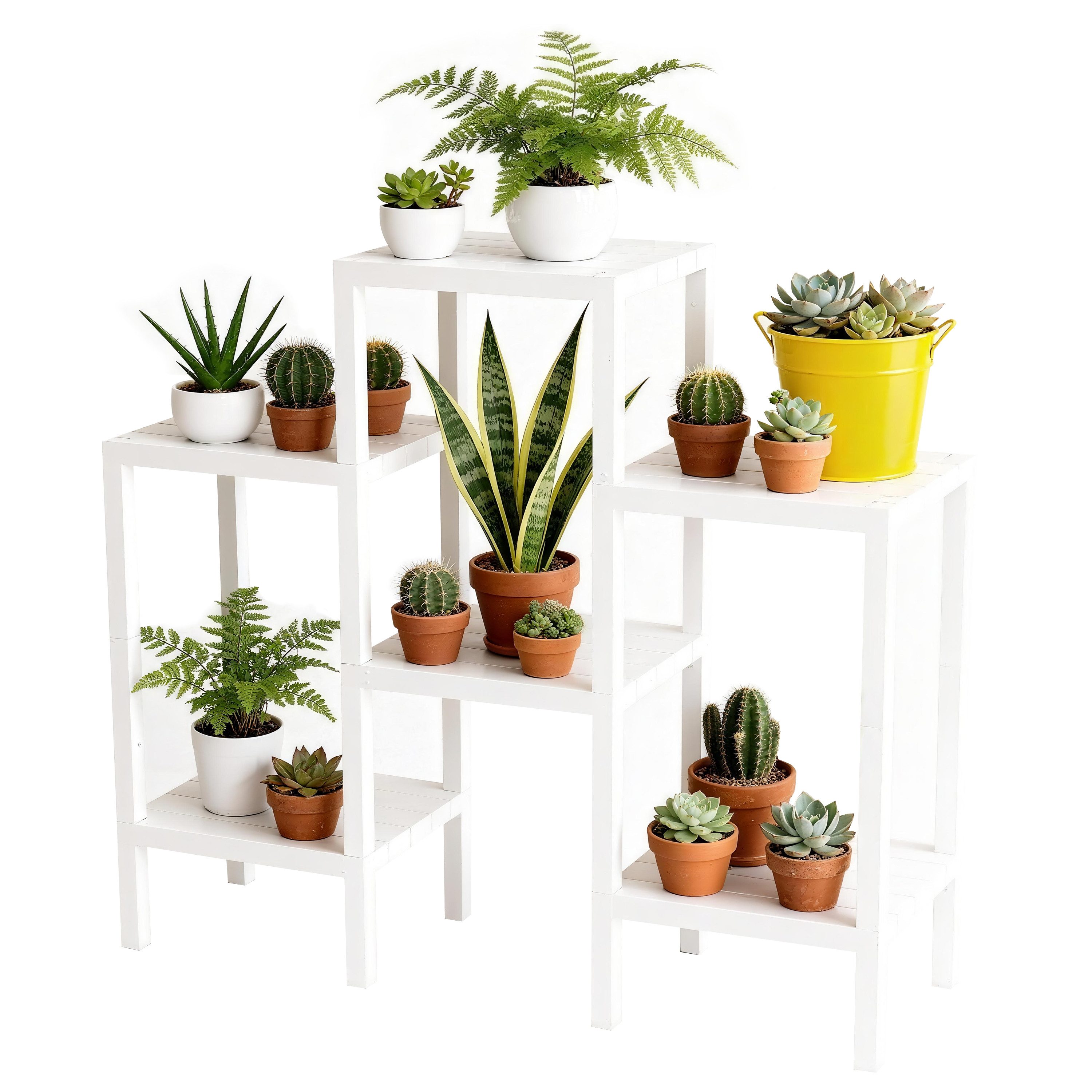 Ribelli Blumenständer 6-Etagen Pflanzenständer Kunststoff Mehrstöckig Blume günstig online kaufen