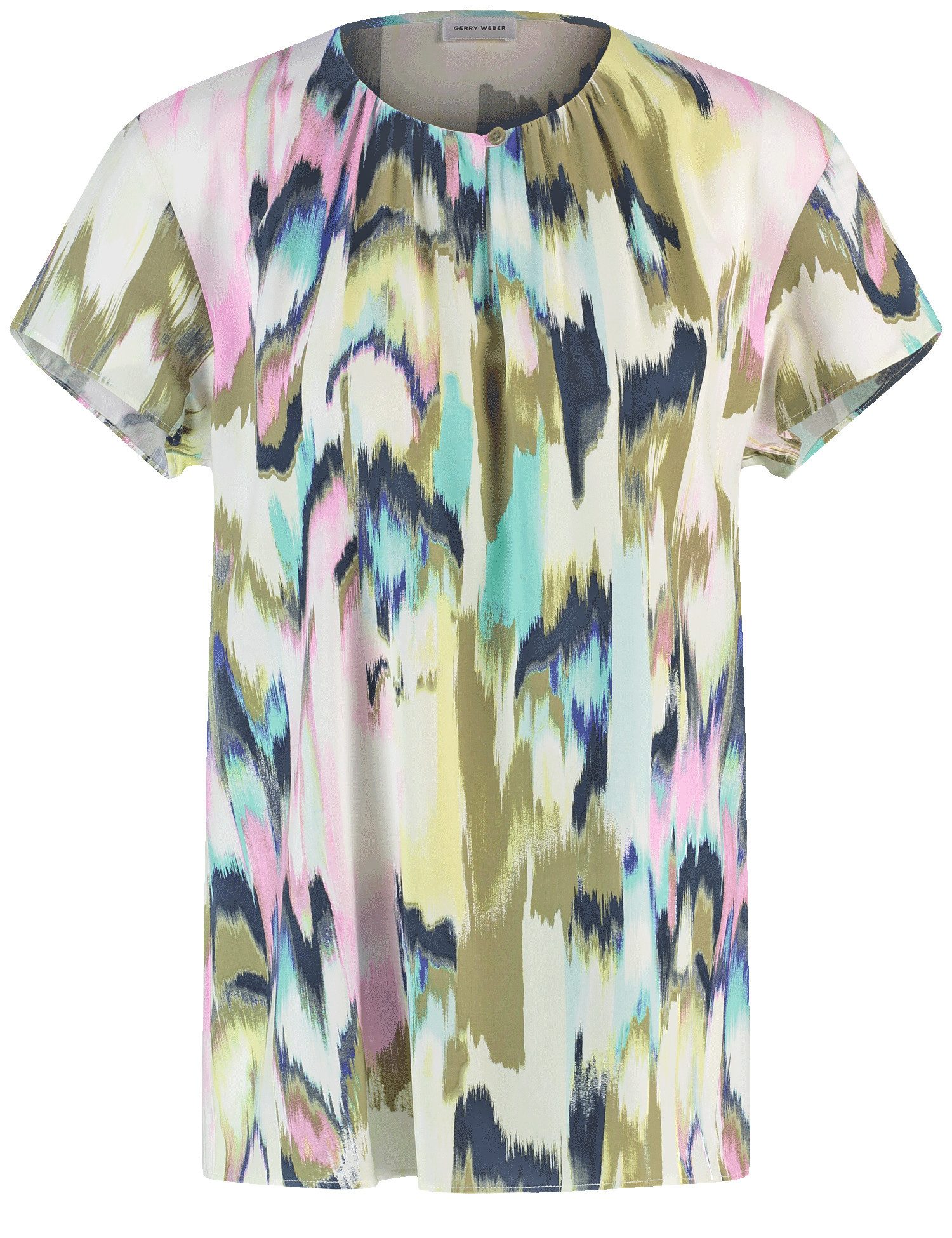GERRY WEBER Klassische Bluse Gemsutertes Blusenshirt günstig online kaufen
